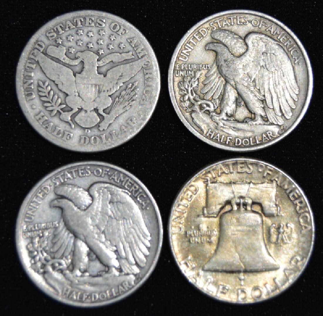 Four Silver Half Dollars (1 of 1)
