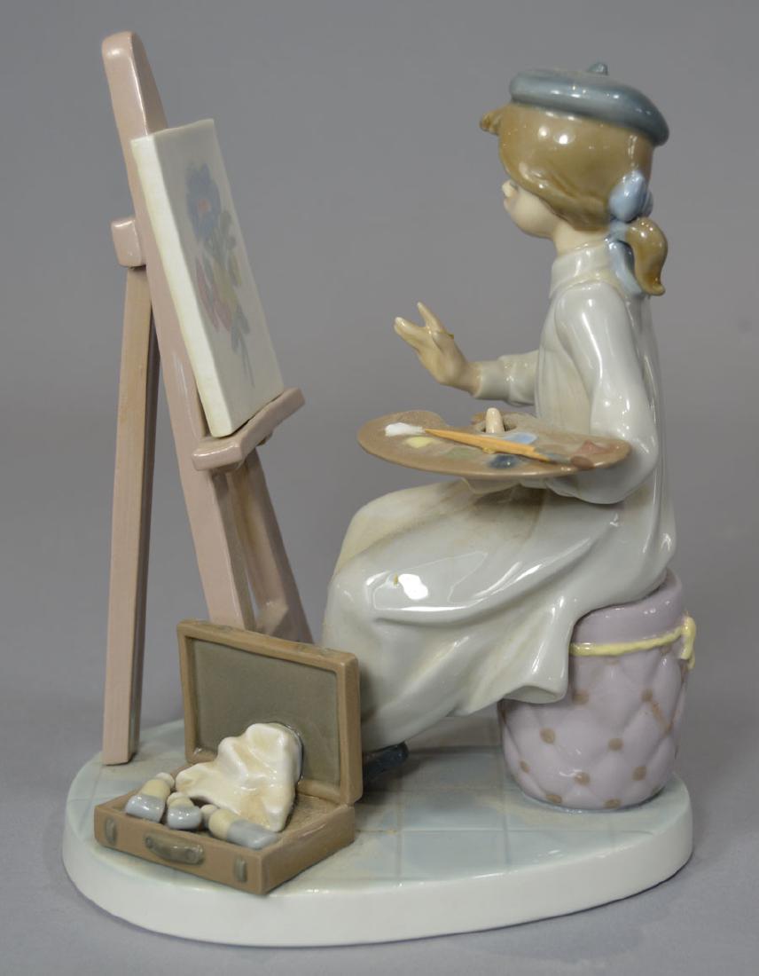 Lladro "Still Life" Figurine #5363: Girl Painting, 6 3/4" high