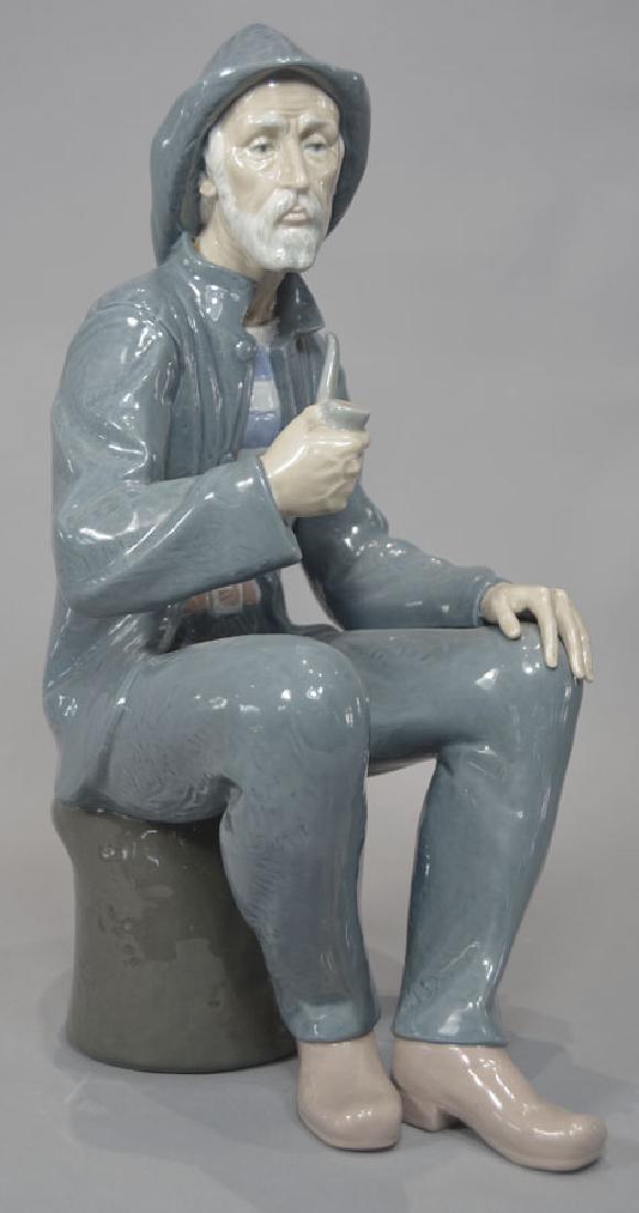 Lladro NAO Figurine: Old Sailor with Pipe, 14 1/2" high