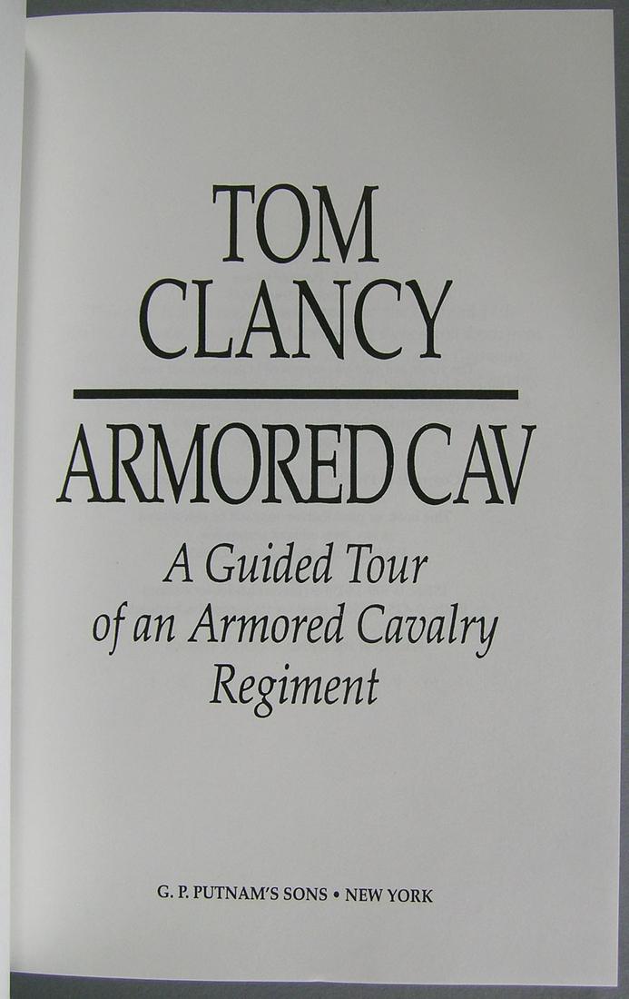 Book-"Armored Cav A Guided Tour of an Armored Calvary: Number 27 of this first Limited Edition of Armored Cav one hundred fifty copies, specially bound, have been signed by the author and numbered, black cloth boards in matching slipcover, G.P. Putnam's S