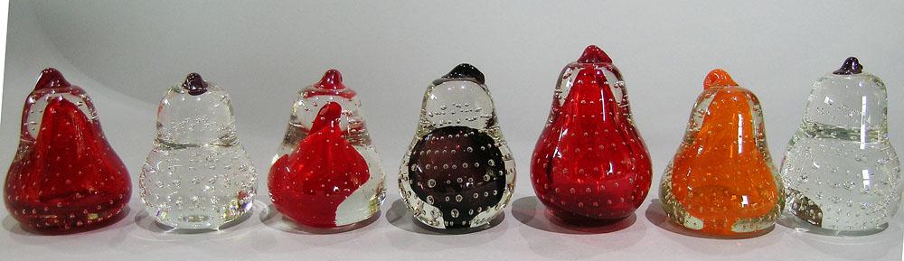 SEVEN ART GLASS PAPERWEIGHTS (1 of 1)