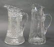 TWO AMERICAN BRILLIANT CUT GLASS PITCHERS