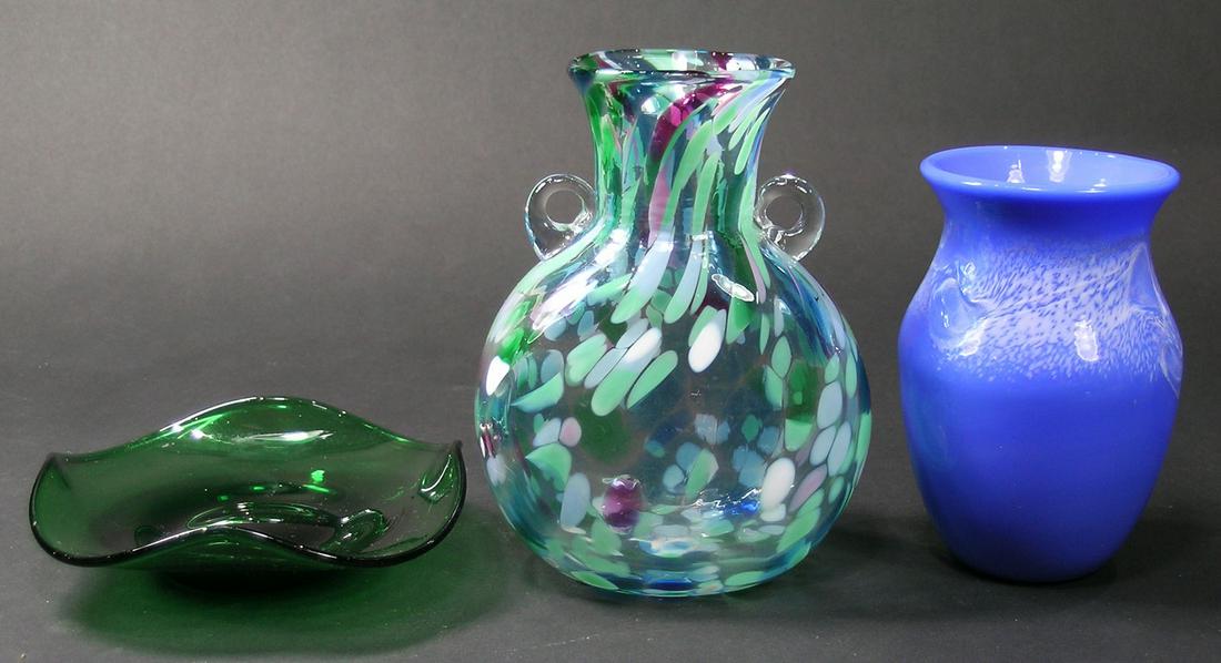 THREE PAIRPOINT GLASS TABLE ARTICLES (1 of 1)