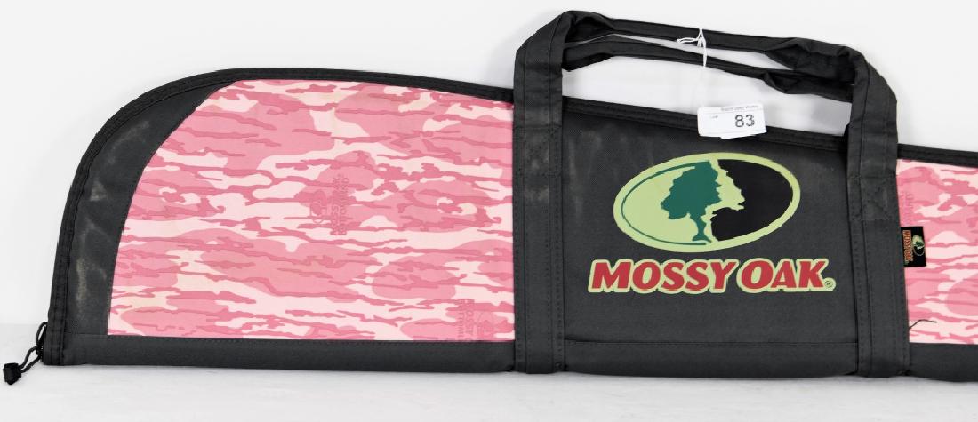 Mossy Oak Pink and Gray Rifle Soft Case 48": New Mossy Oak Yazoo 2 Rifle / Shotgun case 48" fits most rifles and shotguns, Rugged, lightweight Endura 600D exterior comes with heavy duty handles and zipper and sling, great Pink and Gray Color, so