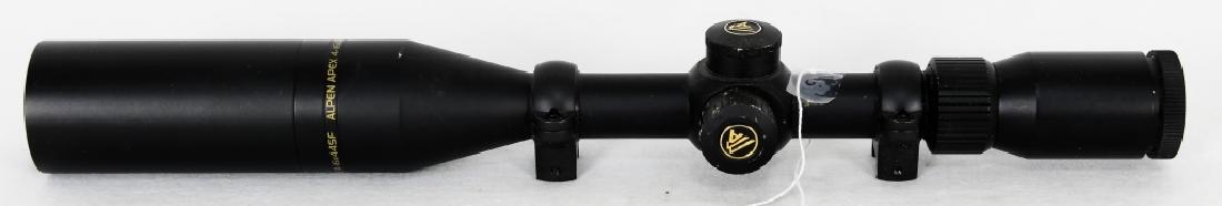 Alpen Apex 4-16x44mm SF Waterproof Riflescope: Alpen Apex 4-16x44mm SF Waterproof Riflescope, Matte Black, This scope is pre owned condition and looks super nice, cross hairs are great! no dings or major scratches, a few minor marks from use or ha