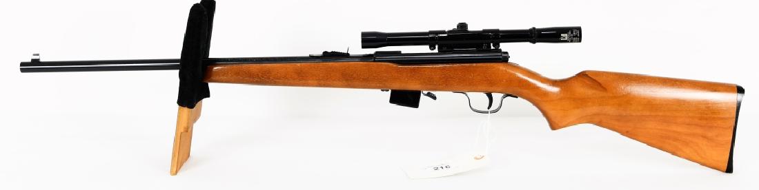 Sears Model 20 Bolt Action .22 LR: Here we have a vintage Sears Roebuck Co. Model 20 bolt action rifle with detachable magazine, and topped with a Universal 4X15 Scope. Overall in excellent condition.