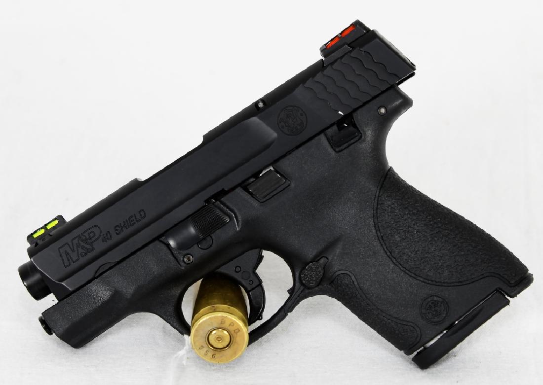 Brand New Smith & Wesson M&P Shield .40 Cal: Up Next is a Brand New Smith & Wesson M&P Shield chambered in .40 Cal, comes in the original factory box with paperwork, Lock, and 2 magazines. More info from the internet below: The Smith & Wesson M&