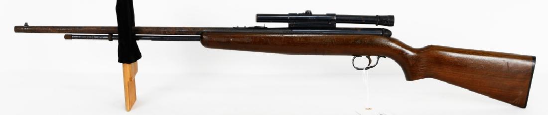 Remington Model 550-1 Rifle .22 S, L, LR: This guy has seen better days, he is covered in rust, the action is free and not frozen, Topped with a Weaver Tip off 3/4" scope.
