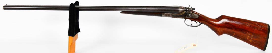American Gun Company Hammer Double Barrel 12 Ga.: Here we have an oldie, This American Gun Company Hammer side by side 12 gauge shotgun is in overall good condition for age, 30" Barrels marked Genuine Armory Steel Choke Bored, solid rib, front bead s