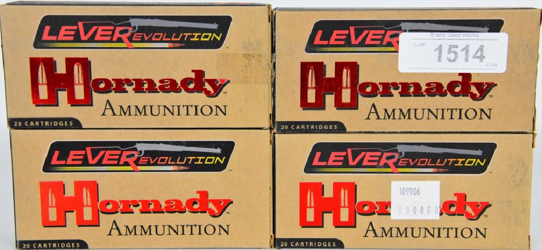 80 Rounds of .450 Marlin Hornady Ammo: Here are 80 Original 325 Grain Hornady Leverevolution rounds in factory boxes.