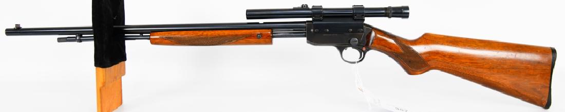Savage Model 29A .22 S, L, LR Rifle with Scope: Here is a cool old Savage Model 29A Take down .22 topped with a Weaver B4 Scope. This old rifle is in excellent condition. These are a rare find, and the condition is impressive. This may be the delux