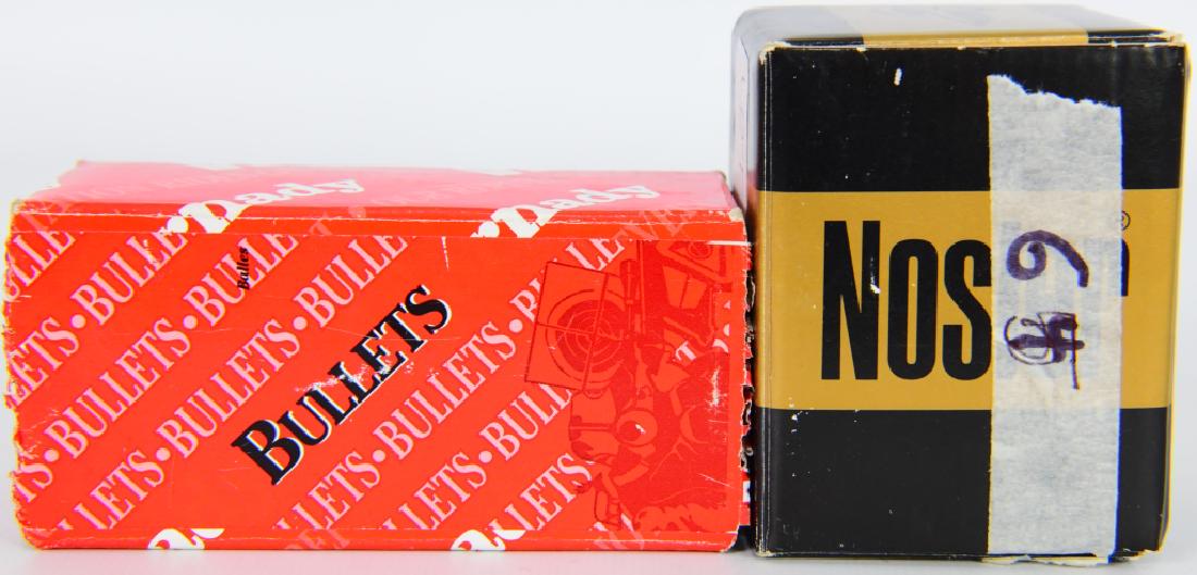 Nosler .22 Bullet tips & Hornady 25 cal Bullet tip: This lot contains 65 Bullet tip of NOSLER Custom competition .22 caliber 80 grain HPBT and 3/4 full box of the Hornady 25 Cal 117 grain interlock bullet tips