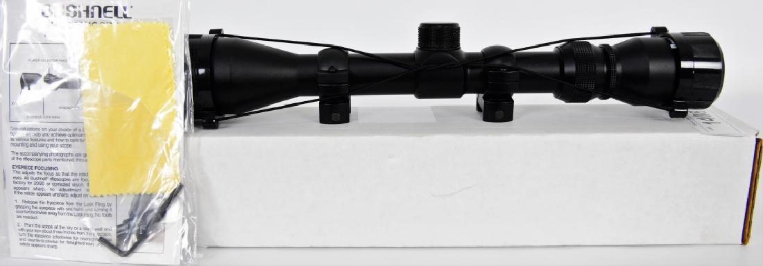 BUSHNELL 3-9X40 SHARPSHOOTER SCOPE WITH RINGS: BUSHNELL 3-9X40 SHARPSHOOTER SCOPE WITH RINGS The Multi-X Crosshair reticle make this a great all around scope for use on Ruger 10/22® rifles, AR-15 rifles, or bolt-action hunting rifles. 1 Set of Pi