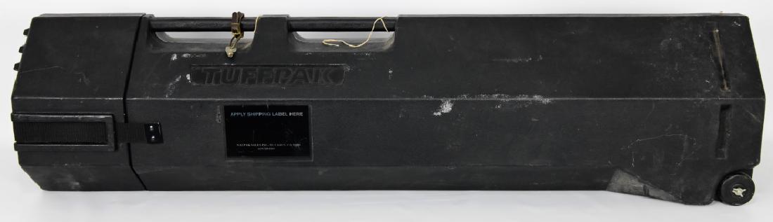 TuffPak Safari Travel Locking Hard Rifle Case: Up for auction is a TuffPak Safari Travel Locking Hard Rifle Case, has wheels, comes with one key. Very heavy duty, will ship just like you see with a label on the side. (buy more stuff and we will fi