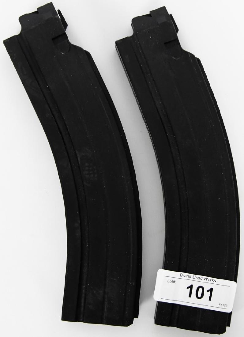 Lot of 2 Smith & Wesson M&P 22 High Cap Mags: Here we have a lot of 2 S&W M&P 22 High capacity 35 round magazines made by Plinker Tactical. These fell like high quality magazines.