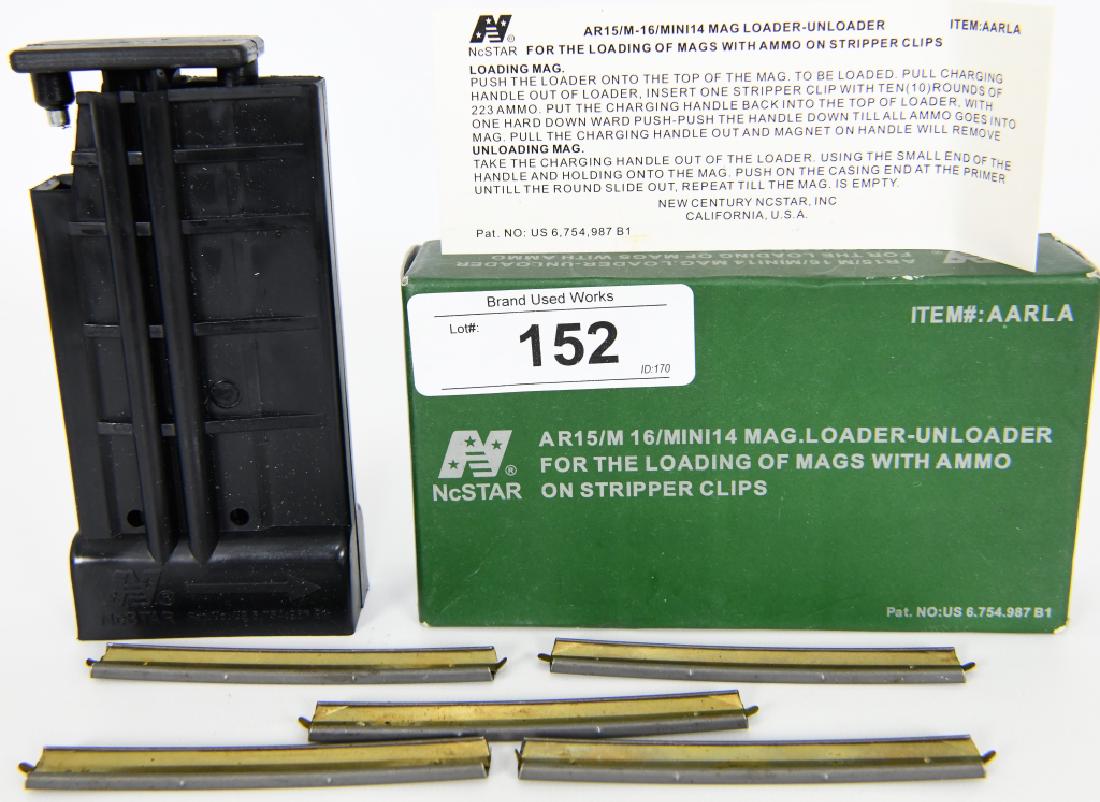NcStar Stripper Clip Magazine Loader AR-15: Magazine loader for use with stripper clips and standard AR-15 30 round magazines