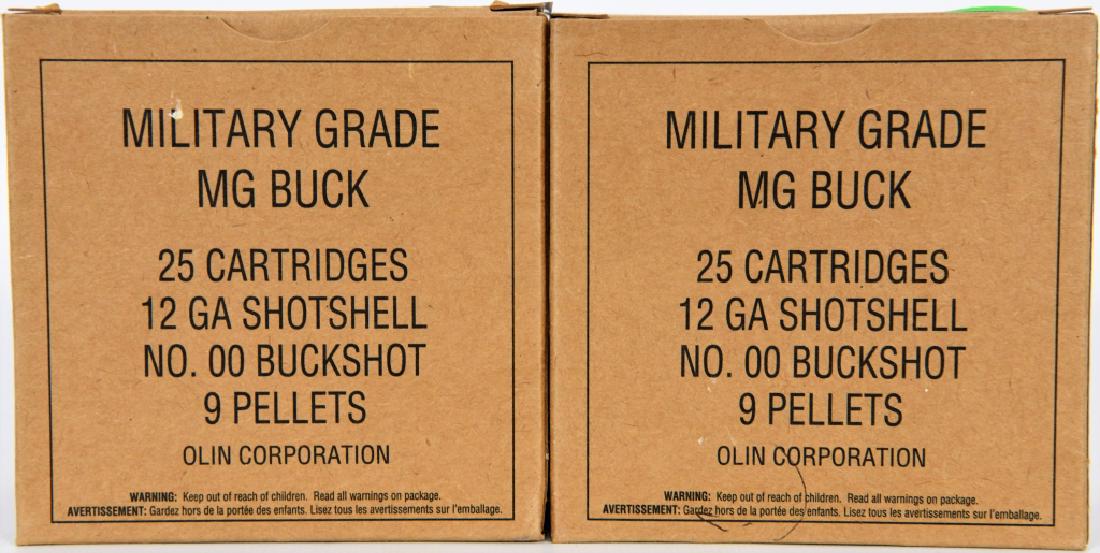 Lot of 50 Winchester MG Buck 12 Ga. Shotshells: Here we have 2 factory boxes of Winchester MG Buck shot No.00 9 Pellets for a total of 50 shells. Winchester Military Grade12 Gauge Ammunition 25 Rounds 2.75" 00 Buckshot 9 Pellet Winchester Ammunitio