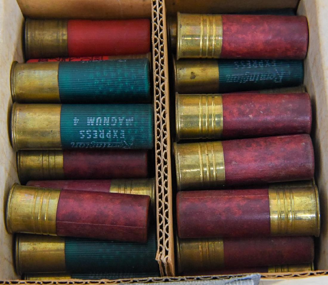 BOX OF FEDERAL & REMINGTON 12 GA SHOTSHELLS: REMINGTON 12 GA EXPRESS FEDERAL NO 12 HI-POWER SHOTSHELLS
