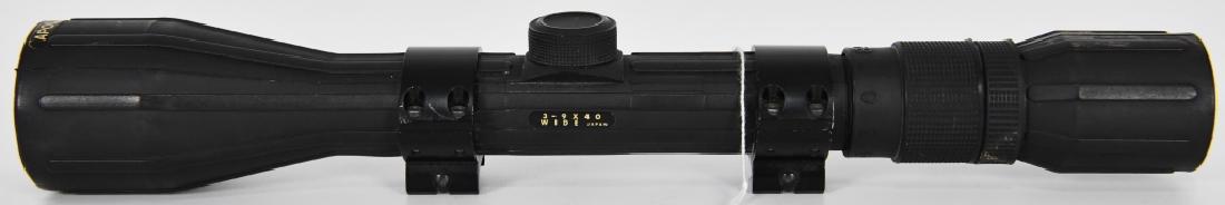 VTG 3-9x40 Wide angle APOLLO Rubber Armored Scope: VTG 3-9x40 Wide angle Apollo Rubber armored Rifle scope Made in Japan, comes with rings, cross hairs look beautiful!!! rest assured great scope to add to your collection, measured length 13"