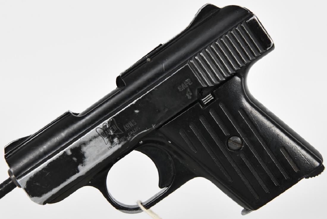 Raven Arms Model MP-25 Semi Auto .25 Cal Pistol: Next up is a Raven Arms Model MP-25 Semi Auto Pistol Chambered in .25 Caliber. Comes with 1 factory magazine in pre-owned condition.