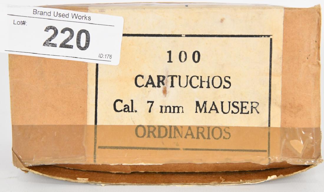 100 RDS OF 7MM MAUSER CARTRIDGES: HS F N 70