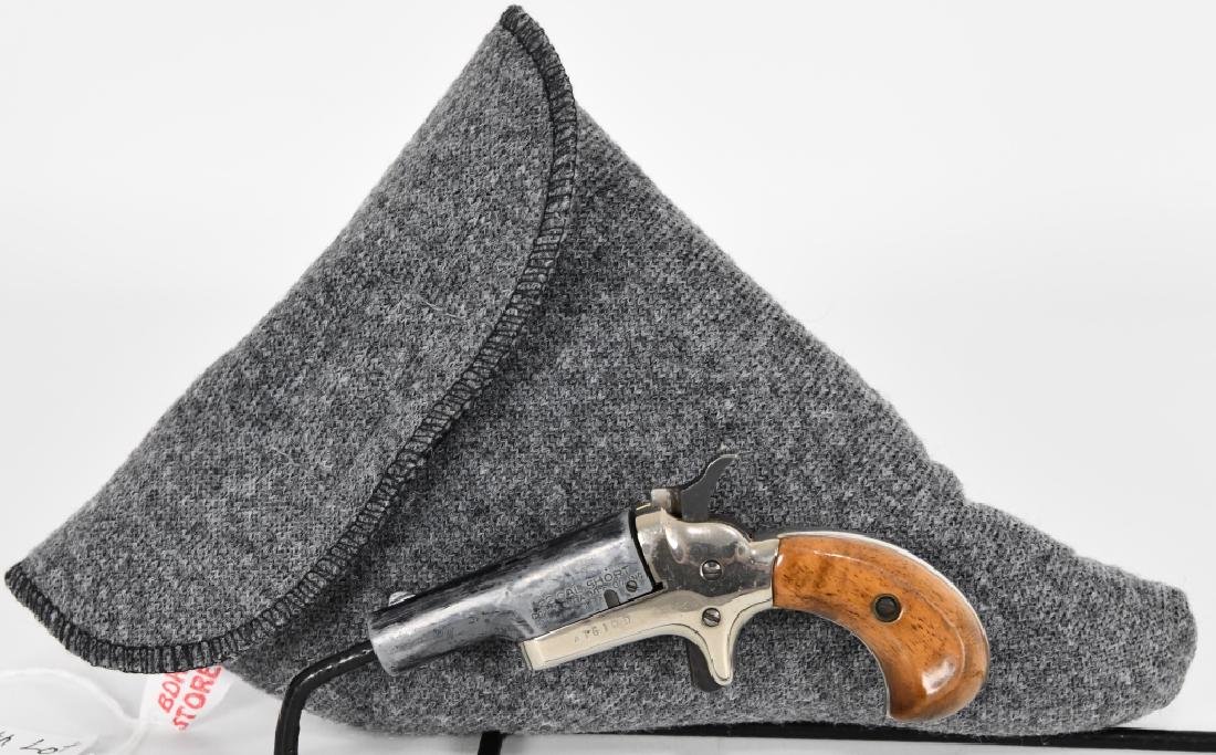 Colt .22 DERRINGER 4th Model .22 Short: Here is an early (1959-1963) Colt Fourth Model Derringer, serial number with “D” suffix, in .22 Short. Only some 112,000 of these little guns were manufactured. Although there is quite a bit of we