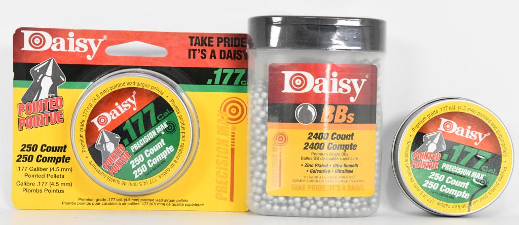 2900 Count Of Daisy BBs .177 Cal: Precision .177 BBs Steel Airgun Shots