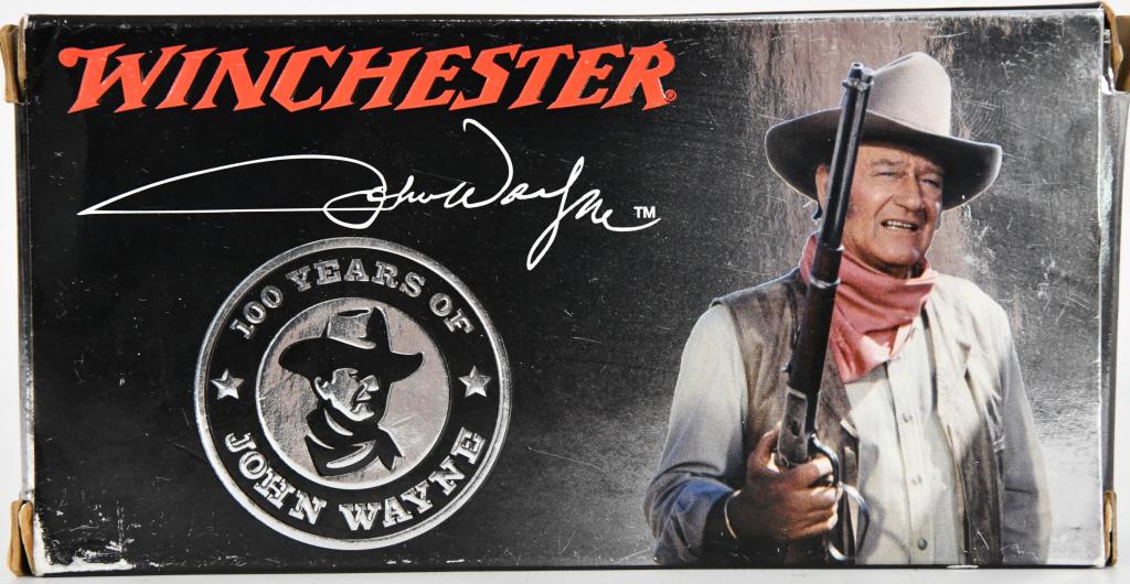 50 Rounds Of Winchester .44-40 Win John Wayne: John Wayne Special Edition Collector Box 200 Gr SP 100 Years Of John Wayne SKU:X4440JWUPC:020892216532Condition:NewCaliber:.44-40 winRounds Per Box:50 roundsManufacturer Part #:X4440JWProjectile:SP (S