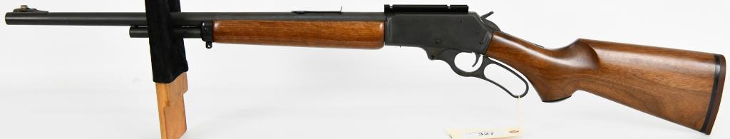 Marlin Model 444S Lever Action Rifle .444 Marlin: Up Next is a Big Bore Marlin Model 444S Lever Action Rifle Chambered in .444 Marlin Cartridge. This Rifle is topped with a rail ready to mount your choice of optics. 22" Barrel, Finish is worn, Light 