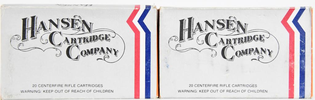 37 Rounds of 8mm Mauser Hansen Ammo: 37 Rounds of 8mm Mauser Hansen Ammo 198 Gr Full Metal Jacket Hansen Cartridge Company