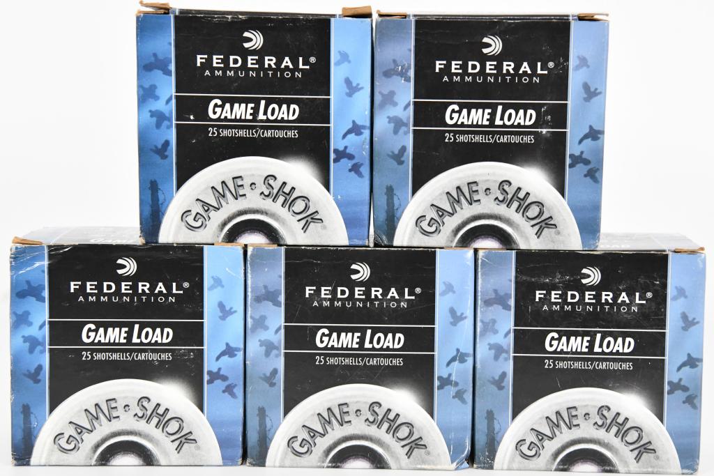 125 Rounds Federal Game Load 16 Gauge Shotshells: Federal Cartridge 16 Gauge Shotshells 16 Gauge Game Load 2 3/4" 2 1/2 dram 1oz 7.5 Shot (Per 25) H16075 Load number: H16075 Game Load Gauge: 16 Shell Length: 2 3/4 inches; 70mm Dram Equiv.: 2 1/2 Muzz