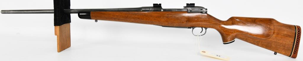 U.S. Property Marked Eddystone 1917 Sporter Rifle: Here we have a U.S. Property Marked Eddystone 1917 Sporter Rifle Chambered in .30-06, Flaming Bomb Present on Left Receiver, Drilled, Tapped, and Scope Bases Present, No Iron Sights. Upgraded to a Tim