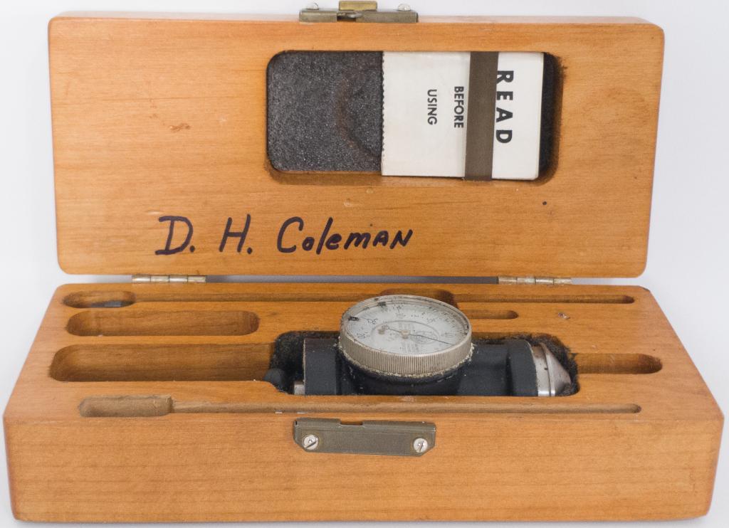 Blake CO-AX Indicator Centering device: Blake COAXIAL Indicator Blake Manufacturing is the original manufacturer of this unique CoAxial Indicator Centering device that easily locates the center of your work piece. Mr. John Blake filed his p