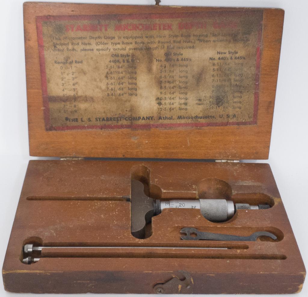 Starrett Micrometer Depth Gage