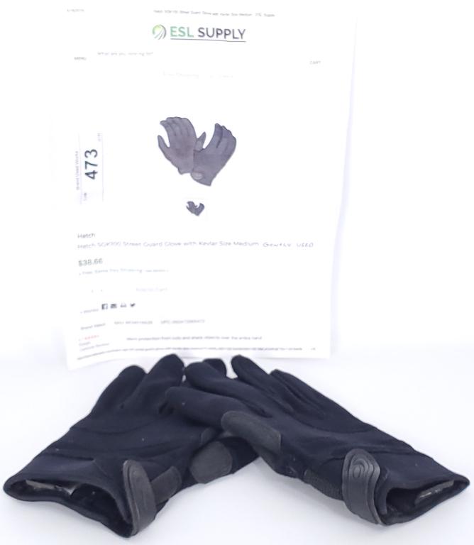 HATCH SGK100 Street Guard Glove with Kevlar Med: The Hatch StreetGuard Glove offers excellent protection from cuts and sharp objects over the entire hand and features a 9 oz. KEVLAR interlock liner in the inside of the hands and fingers as an extra 