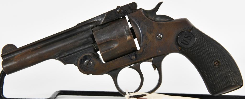 U.S. Revolver Company Top Break .38 Revolver: Up Next we have a U.S. Revolver Company Top Break Revolver Chambered in .38 With a 3 1/4" Barrel, Needs adjustment. U.S. Revolver Company was a trade brand used by Iver Johnson Arms and Cycle Works. T
