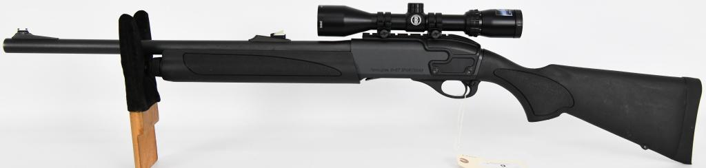 Remington Model 11-87 Sportsman Slug Gun 12 Gauge: Up Next we have a Like New Remington Model 11-87 Sportsman Slug Gun Chambered 12 Gauge, Equipped with a Side Scope Mount and Topped with a Busnell 3X9 Scope Dusk to Dawn Optics, This Shotgun has a Ful