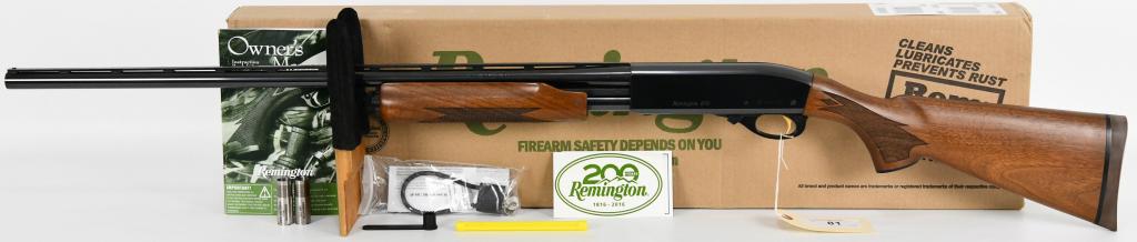 Brand New Remington 870 Wingmaster 20 GA Shotgun: Up Next We Have a Brand New Remington 870 Wingmaster Shotgun Chambered in 20 Gauge in The Factory Box With Chokes, Lock, Paperwork, Etc. And features a 28-inch vent rib barrel, high polish blued finis