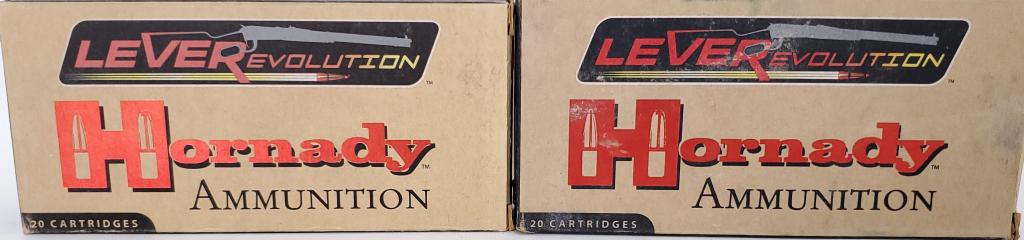 40 Rounds Hornady LEVERevolution .450 Marlin Ammo: Hornady LEVERevolution .450 Marlin Ammunition FTX 325 Grains 82750 Ten bullets through one hole” is the philosophy that brought Hornady Manufacturing from a two-man operation in 1949, to a world-lea