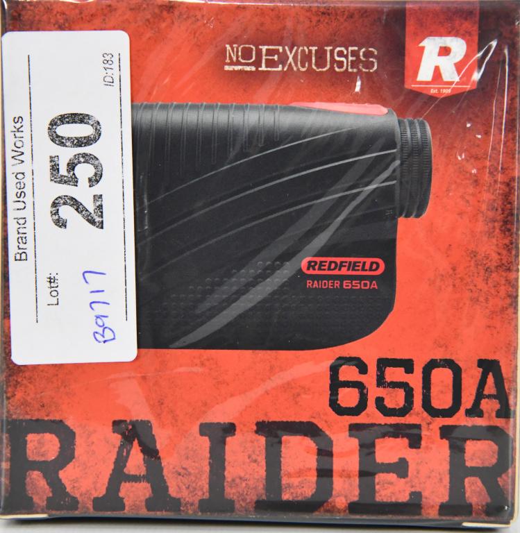 Redfield Raider 650A Angle Laser Rangefinder 1706s: NEW IN SEALED PACKAGE: Redfield Raider 650A Angle Laser Rangefinder 170635, Color: Black, Maximum Range: 650 yds The Redfield Raider 650A Angle Laser Rangefinder is a compact and lightweight method to
