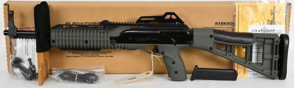 Brand New Hi-Point Carbine 995TS 9MM OD Green: Up Next is a Brand New in the Factory Box Hi-Point Carbine Semi Auto Rifle, Chambered in 9mm Luger, 16.5" Barrel, 10 Rounds, Polymer Stock in OD Green. More from the Internet Below: When it comes to A