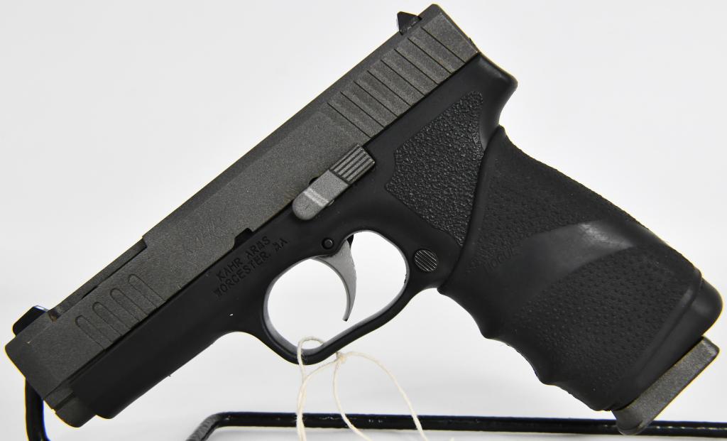 Kahr CT9 Ported Semi Auto Pistol 9MM: Up Next We Have a Custom Kahr CT9 Ported Semi Auto Pistol Chambered in 9MM in Great Pre-owned Condition, Comes With One Factory Magazine and Hogue Finger Grips.