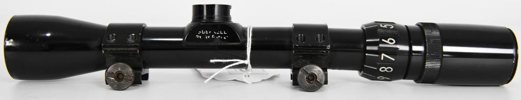 Bushnell 3x9x40 Riflescope & Scope Mounts: Bushnell 3x9x40 Riflescope & Scope Mounts Missing Top Cap , Scope Measures 11.5" Long