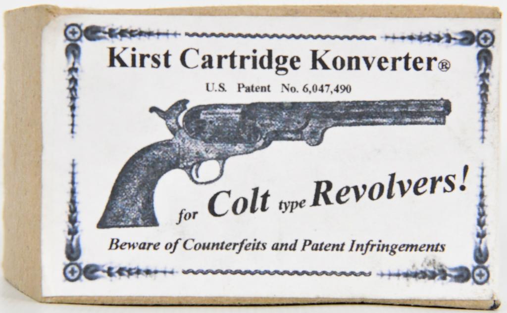 Kirst Cartridges Konverter For Colt Revolvers: Kirst Cartridges Konverter For Colt Revolvers In Original Box Also Includes Manual, Fits 1849 Colt .32 S&W