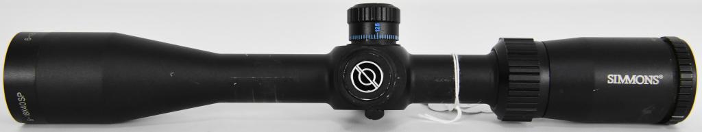 Simmons Pro Target Matte 6-18x40 Riflescope: Simmons Pro Target Matte 6-18x40 Riflescope Simmons 6-18x40 Matte .22 LR Turrets Pro target Rifle Scope 536184 puts you dead on target, exactly on the point you want to hit. With maximum precision cap