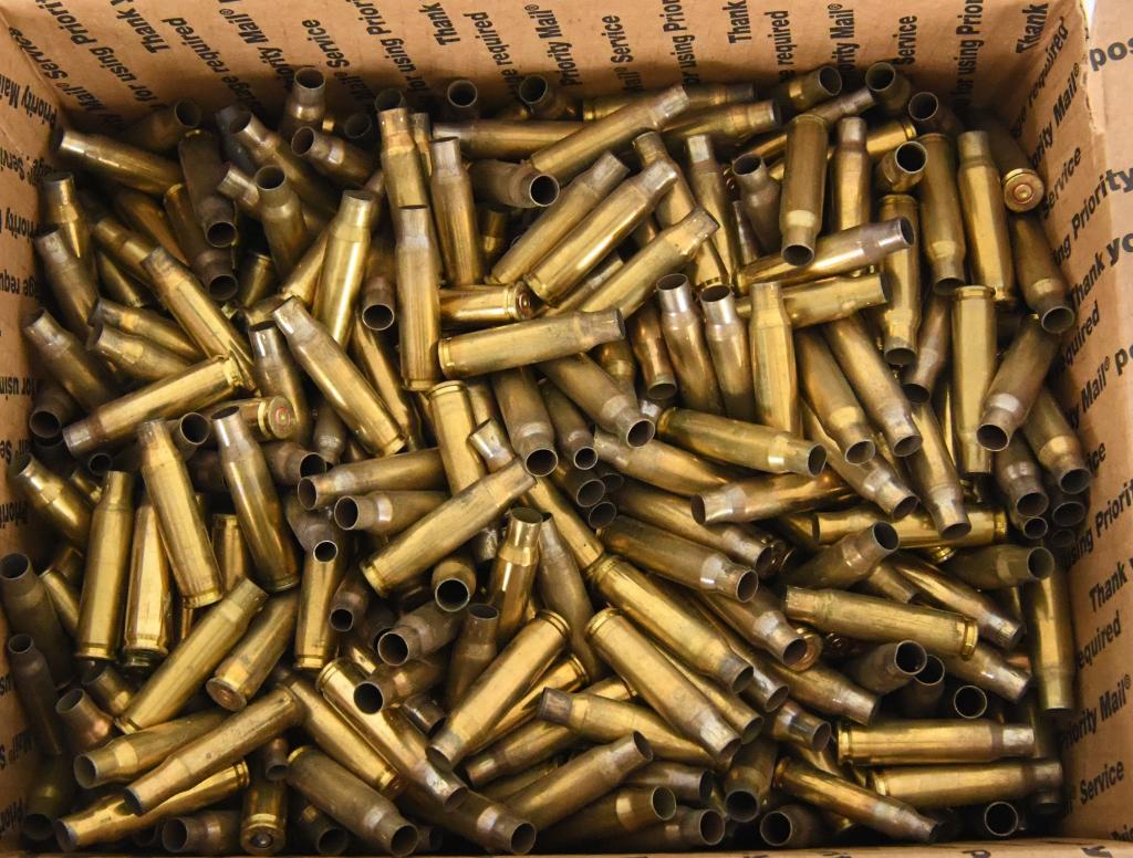 18 Lbs Of .308 Reloading Brass Casings: 18 Lbs Of .308 Reloading Brass Casings This Lot Will Be Shipped in a USPS Medium Flat Rate Box