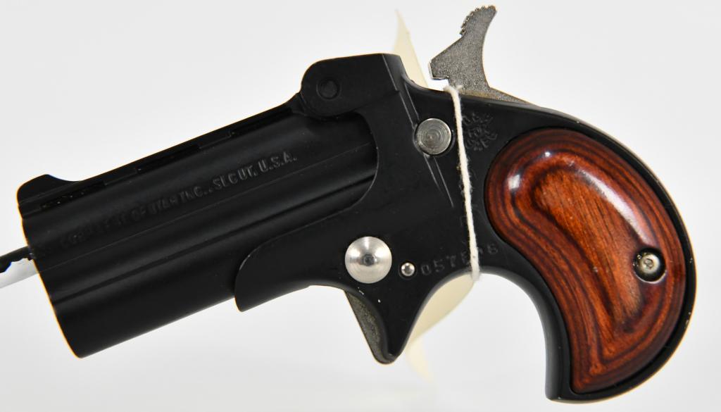 Cobra Model C22M SR .22 Magnum Derringer: Up Next We Have a Cobra Model C22M SR .22 Magnum Double Barrel Derringer Pistol With Rosewood Grips. Overall in Great Pre-owned Condition.