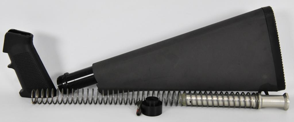 AR-15 Rifle Stock Buffer Tube Spring & Grip: Up Next For Auction Is A AR-15 Rifle Stock ,Buffer Tube, Spring, & Grip New In Package