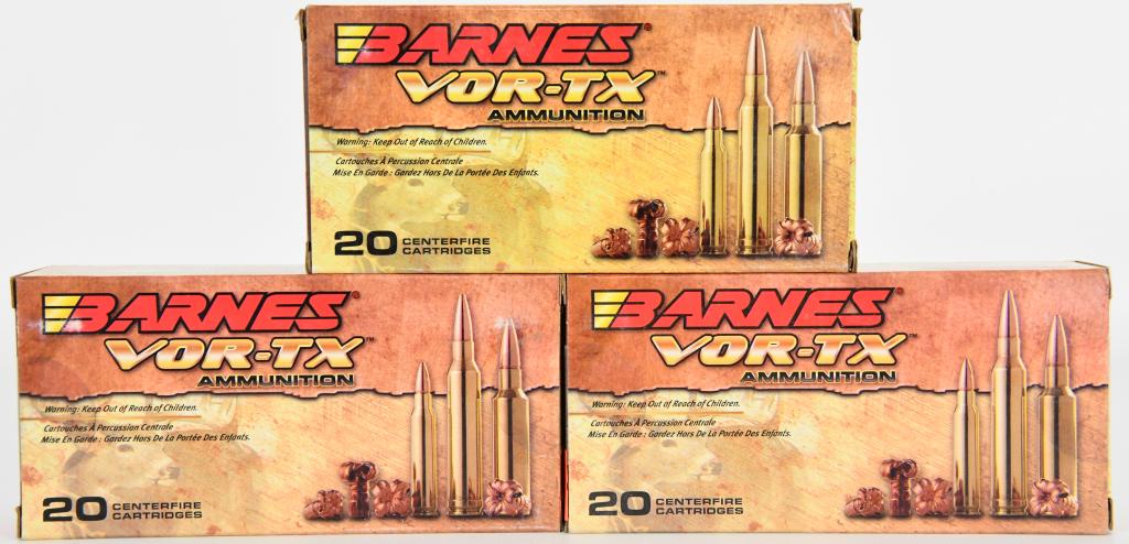 60 Rounds Barnes VOR-TX .270 Winchester Short Mag: Barnes VOR-TX .270 Winchester Short Magnum Ammunition 140 Grain Barnes TSX Boat Tail Lead Free Projectile Barnes VOR-TX is a Premium Line of Lead Free Hunting Ammunition Barnes VOR-TX ammunition forms