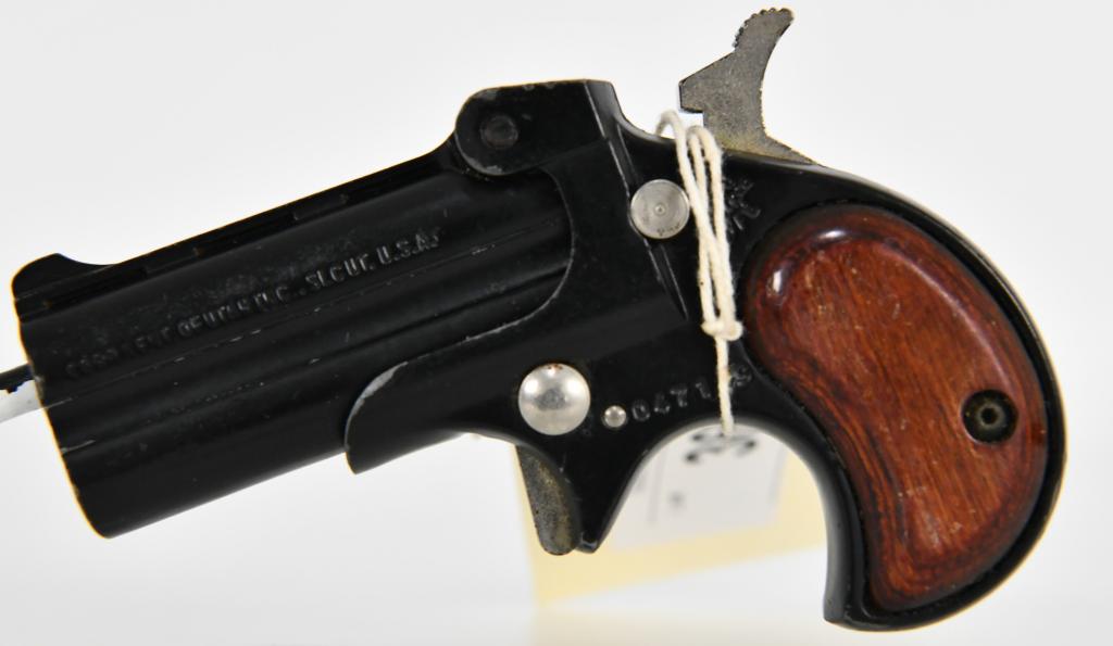 Cobra Model C22M SR .22 Magnum Derringer: Up Next We Have a Cobra Model C22M SR .22 Magnum Double Barrel Derringer Pistol With Rosewood Grips. Overall in Good Pre-owned Condition.
